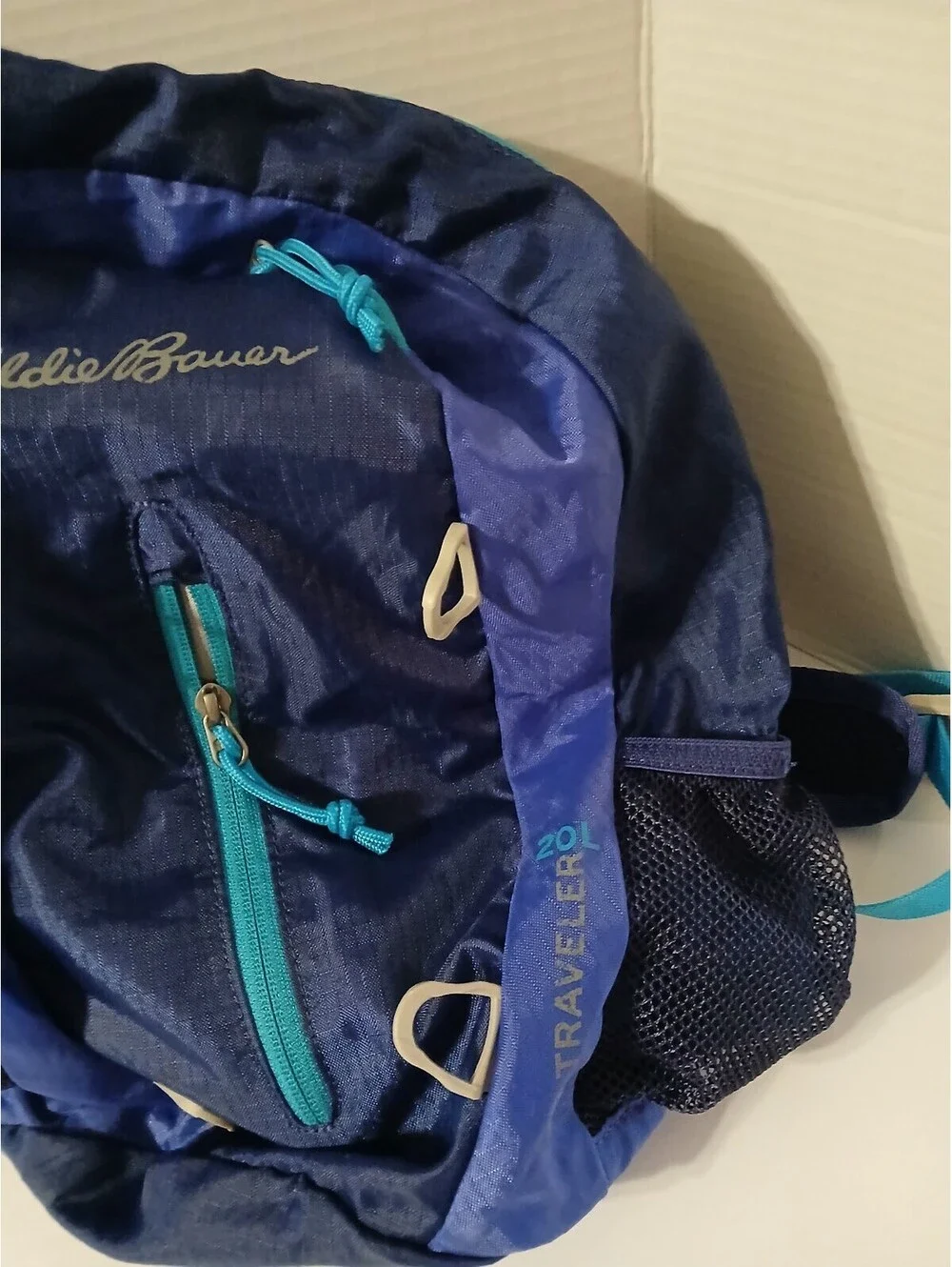 Eddie Bauer Rippac Traveler Back Pack EB Traveler 20L Blue Packable Adult